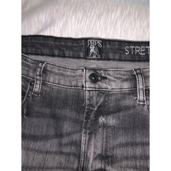 PRPS Perigee Distressed Skinny Fit Jeans E97P55U Black Size 36x34 - Picture 6 of 9